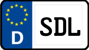 Grünes Kennzeichen SDL online bestellen