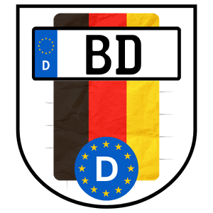 Kennzeichen BD für BundesDienst