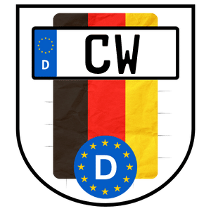 Kennzeichen CW für CalW