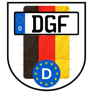 Kennzeichen DGF für DinGolFing