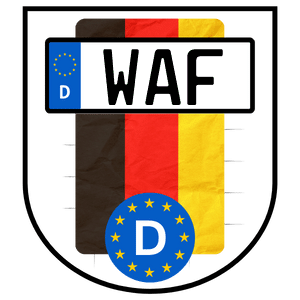 Kennzeichen WAF für WArendorF