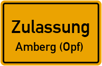 Zulassungsstelle Amberg (Opf) Kennzeichen reservieren