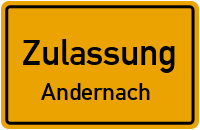 Zulassungsstelle Andernach Kennzeichen reservieren