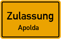 Zulassungsstelle Apolda Kennzeichen reservieren