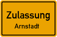 Zulassungsstelle Arnstadt Kennzeichen reservieren