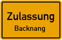 Zulassungsstelle Backnang Kennzeichen reservieren