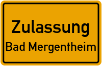 Zulassungsstelle Bad Mergentheim Kennzeichen reservieren