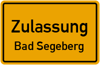 Zulassungsstelle Bad Segeberg Kennzeichen reservieren