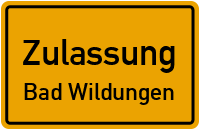 Zulassungsstelle Bad Wildungen Kennzeichen reservieren