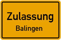 Zulassungsstelle Balingen Kennzeichen reservieren