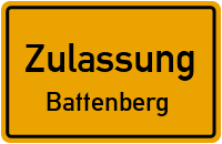 Zulassungsstelle Battenberg Kennzeichen reservieren