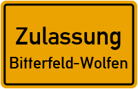 Zulassungsstelle Bitterfeld-Wolfen Kennzeichen reservieren