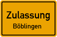 Zulassungsstelle Böblingen Kennzeichen reservieren