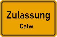 Zulassungsstelle Calw Kennzeichen reservieren