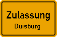 Zulassungsstelle Duisburg Kennzeichen reservieren