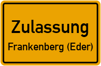 Zulassungsstelle Frankenberg (Eder) Kennzeichen reservieren