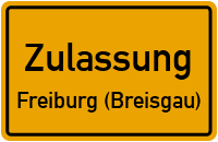 Zulassungsstelle Freiburg (Breisgau) Kennzeichen reservieren