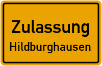 Zulassungsstelle Hildburghausen Kennzeichen reservieren