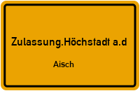 Zulassungsstelle Höchstadt a.d.Aisch Kennzeichen reservieren