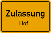 Zulassungsstelle Hof Kennzeichen reservieren