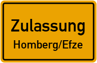 Zulassungsstelle Homberg/Efze Kennzeichen reservieren