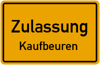 Zulassungsstelle Kaufbeuren Kennzeichen reservieren