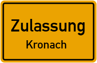 Zulassungsstelle Kronach Kennzeichen reservieren