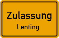 Zulassungsstelle Lenting Kennzeichen reservieren