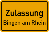 Zulassungsstelle Bingen am Rhein Kennzeichen reservieren