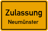 Zulassungsstelle Neumünster Kennzeichen reservieren