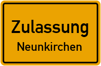 Zulassungsstelle Neunkirchen Kennzeichen reservieren