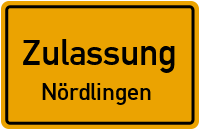 Zulassungsstelle Nördlingen Kennzeichen reservieren