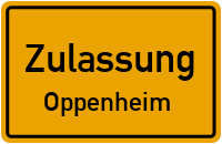 Zulassungsstelle Oppenheim Kennzeichen reservieren