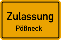 Zulassungsstelle Pößneck Kennzeichen reservieren