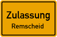 Zulassungsstelle Remscheid Kennzeichen reservieren