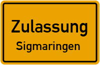 Zulassungsstelle Sigmaringen Kennzeichen reservieren