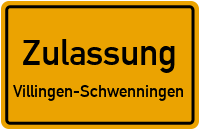 Zulassungsstelle Villingen-Schwenningen Kennzeichen reservieren